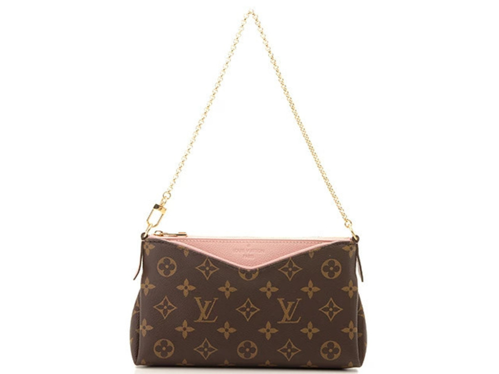 Louis Vuitton Pallas Clutch Monogram Rose Pink Poudre